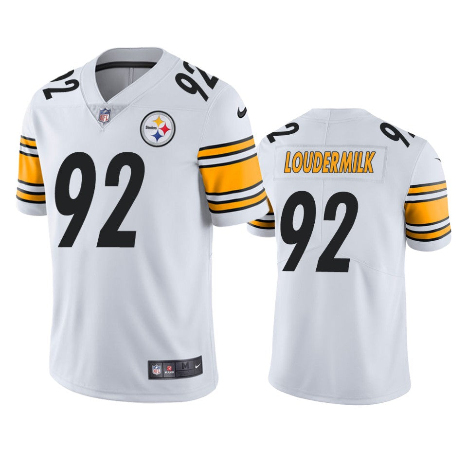 Steelers Isaiahh Loudermilk Vapor Limited White Jersey Mens