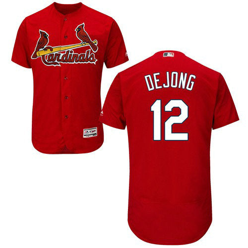 Stlouis Cardinals 12 Paul Dejong Red Flexbase Authentic Collection Stitched Baseball Jersey