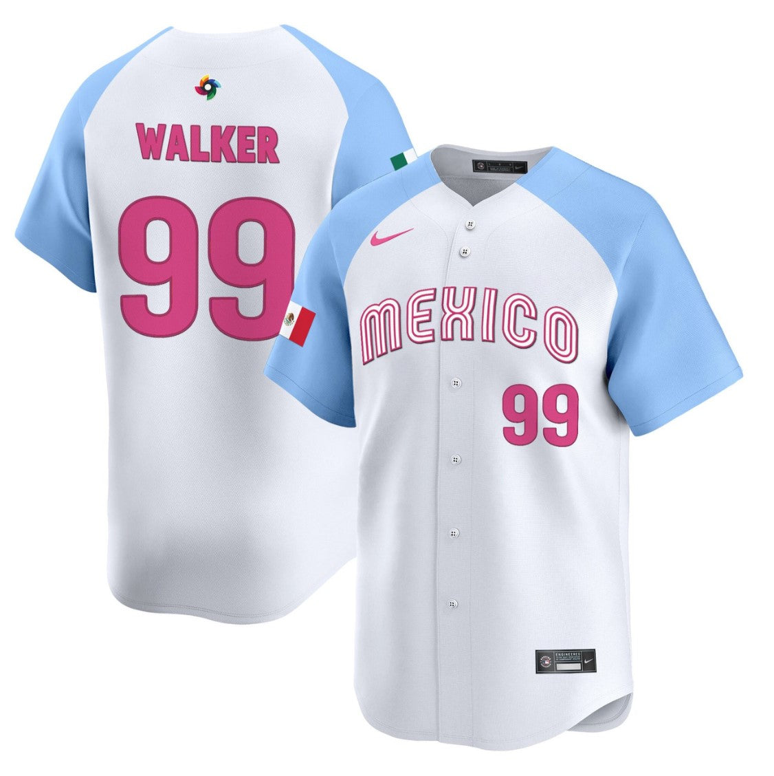 Taijuan Walker Jersey #99 Projected Team Mexico World Baseball Classic 2023 Styl