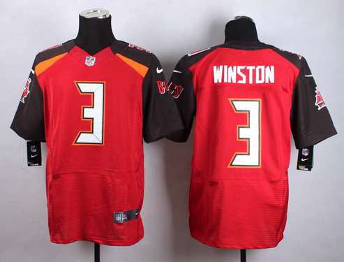 Tampa Bay Buccaneers 3 Jameis Winston 2015 Nfl Draft 1st Overall Pick Nike Red Elite Jersey