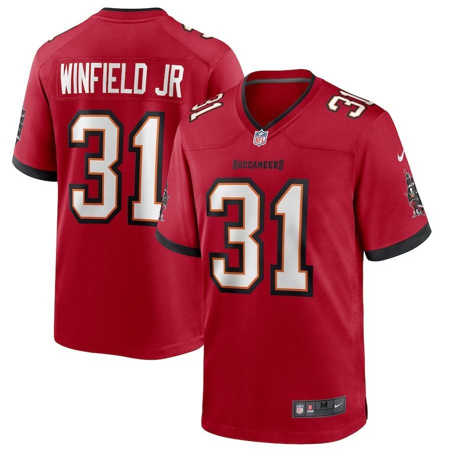 Tampa Bay Buccaneers Antoine Winfield Jr Red 2020 Nfl Draft Pick Game Jersey