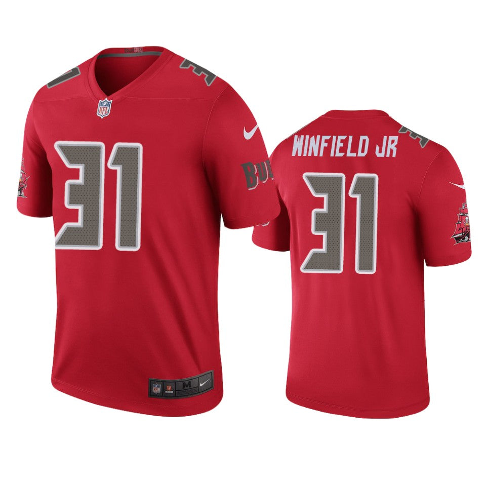Tampa Bay Buccaneers Antoine Winfield Jr Red Color Rush Legend Jersey