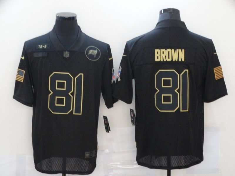 Tampa Bay Buccaneers Antonio Brown 81 Nfl 2020 Black Jersey