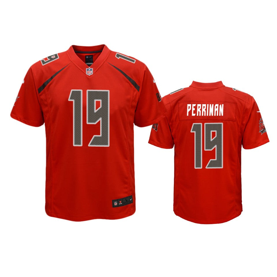 Tampa Bay Buccaneers Breshad Perriman Red Color Rush Game Jersey