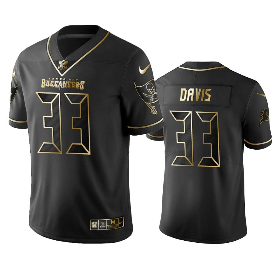Tampa Bay Buccaneers Carlton Davis Black Golden Edition 2019 Vapor Untouchable Limited Jersey Mens
