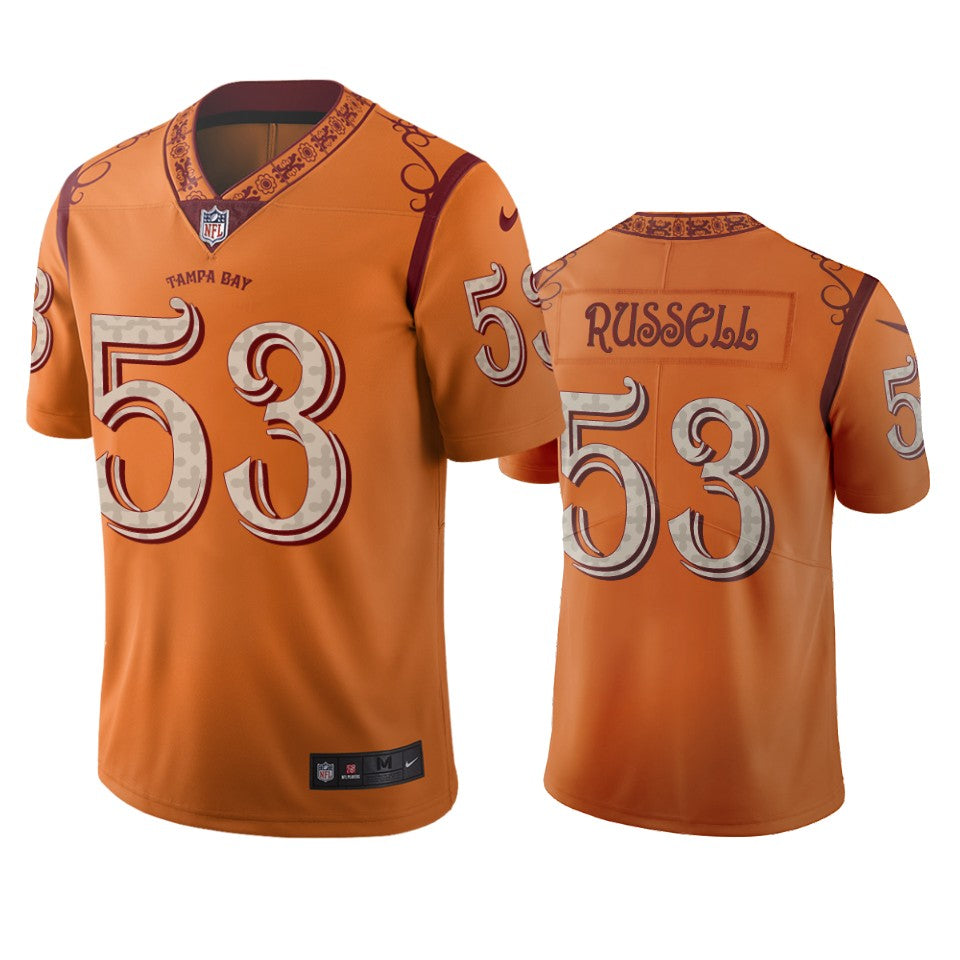 Tampa Bay Buccaneers Chapelle Russell Orange City Edition Vapor Limited Jersey