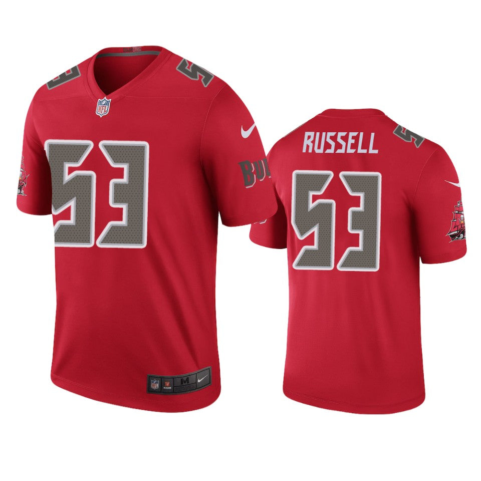 Tampa Bay Buccaneers Chapelle Russell Red Color Rush Legend Jersey
