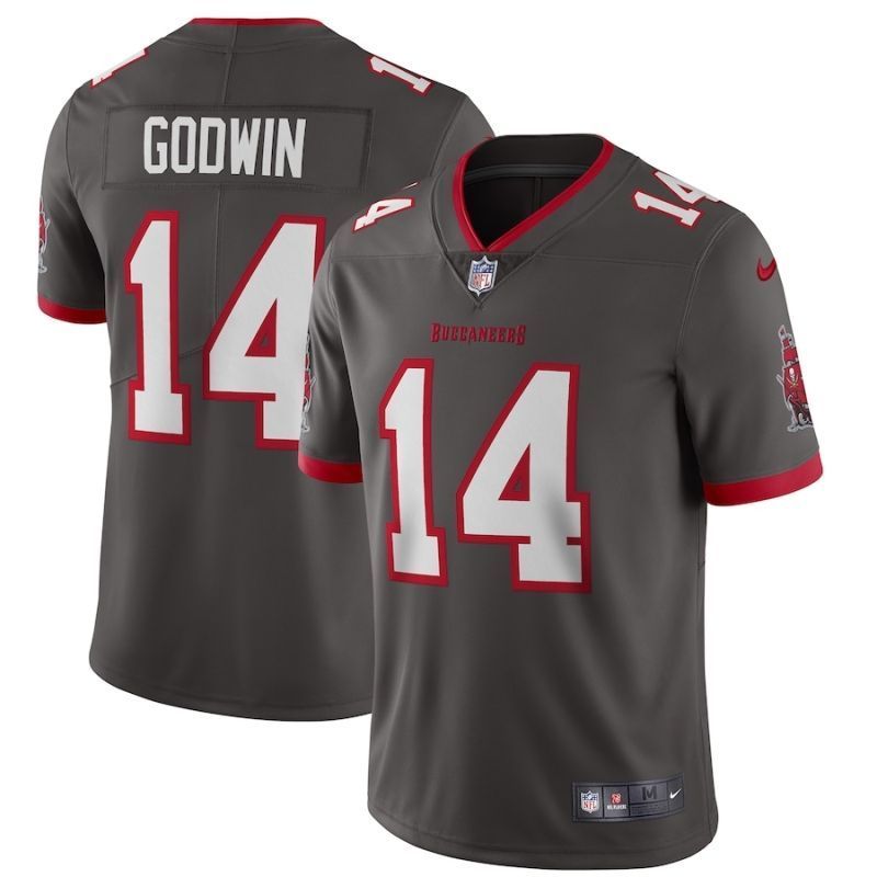 Tampa Bay Buccaneers Chris Godwin 14 2020 Nfl Grey Jersey Jersey