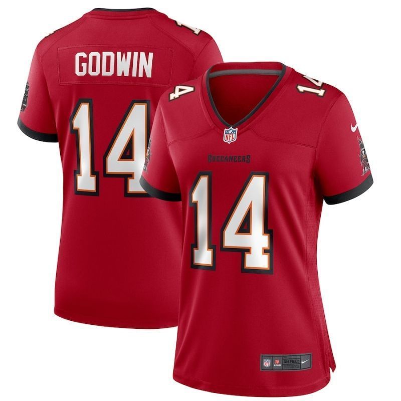 Tampa Bay Buccaneers Chris Godwin 14 Nfl 2020 Red Womens Jersey