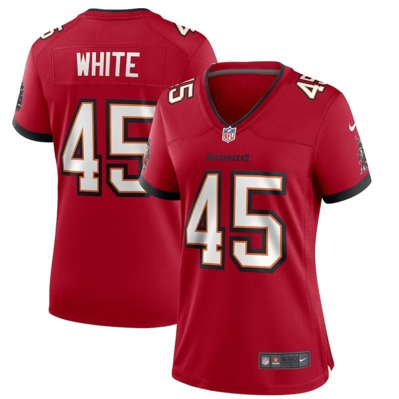 Tampa Bay Buccaneers Devin White 45 2020 Nfl Red Womens Jersey Jersey