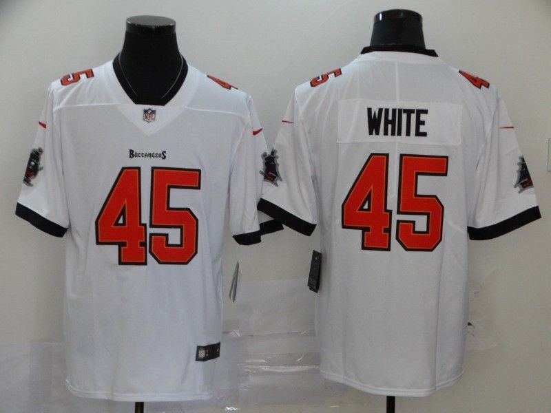 Tampa Bay Buccaneers Devin White 45 2020 Nfl White Jersey Jersey