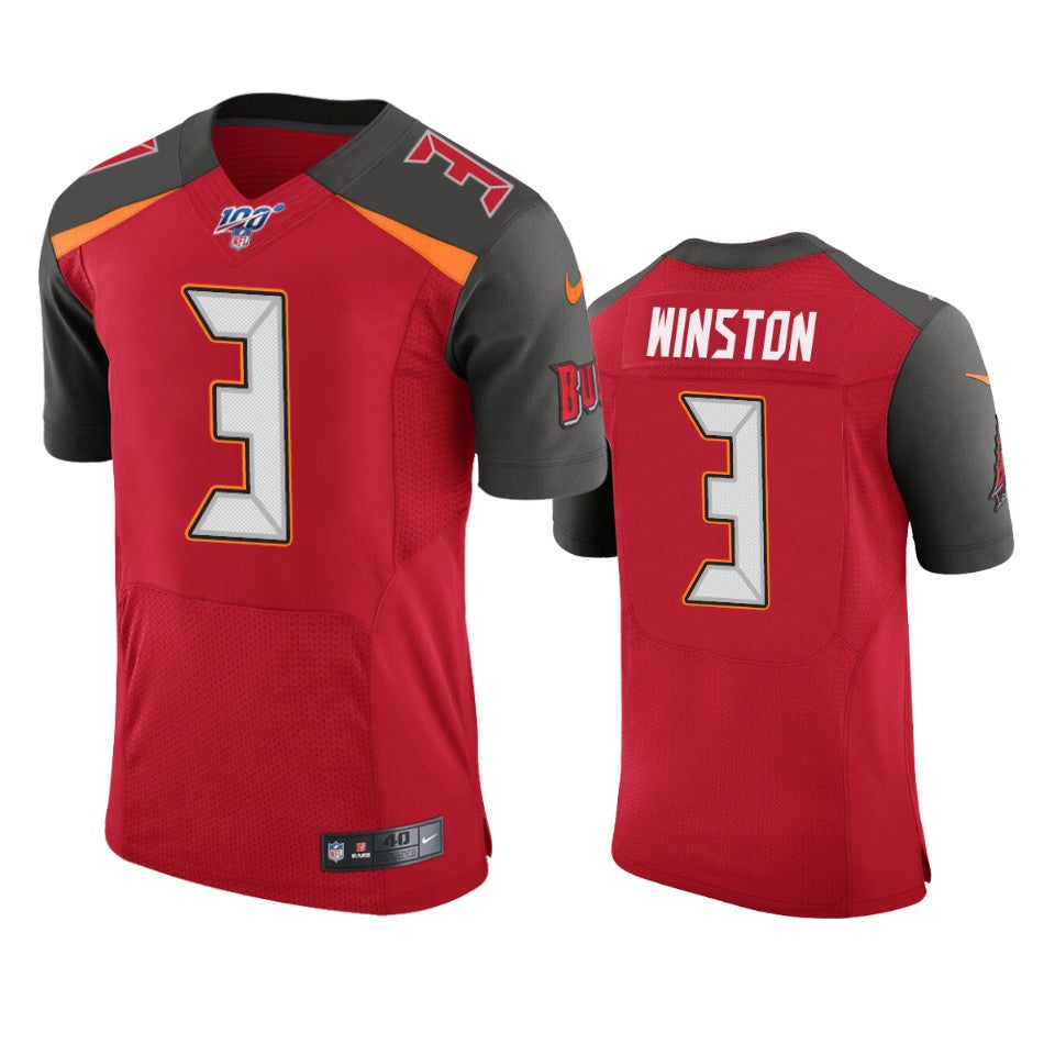 Tampa Bay Buccaneers Jameis Winston Red 100th Season Vapor Elite Jersey