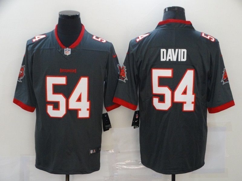 Tampa Bay Buccaneers Lavonte David 54 Nfl 2020 Grey Jersey