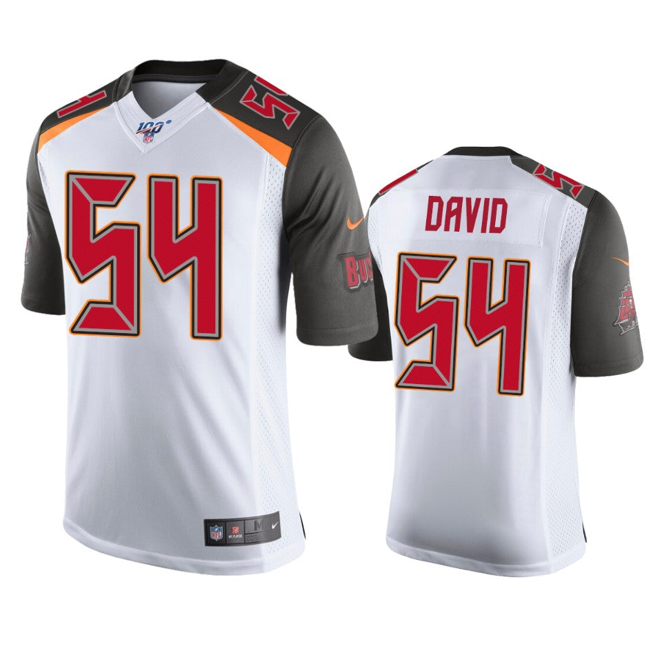 Tampa Bay Buccaneers Lavonte David White 100th Season Vapor Limited Jersey