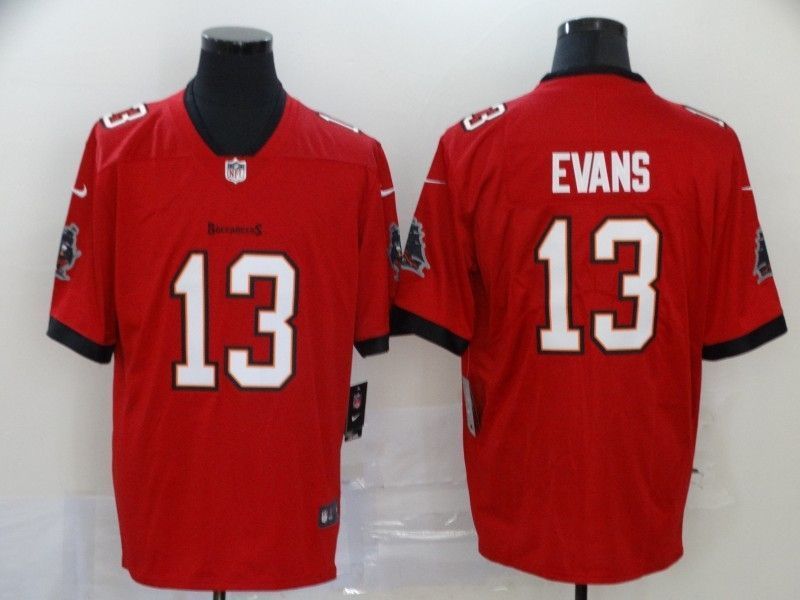 Tampa Bay Buccaneers Mike Evans 13 Nfl 2020 Red Orange Jersey