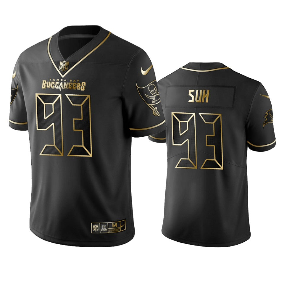 Tampa Bay Buccaneers Ndamukong Suh Black 2019 Vapor Limited Golden Edition Jersey