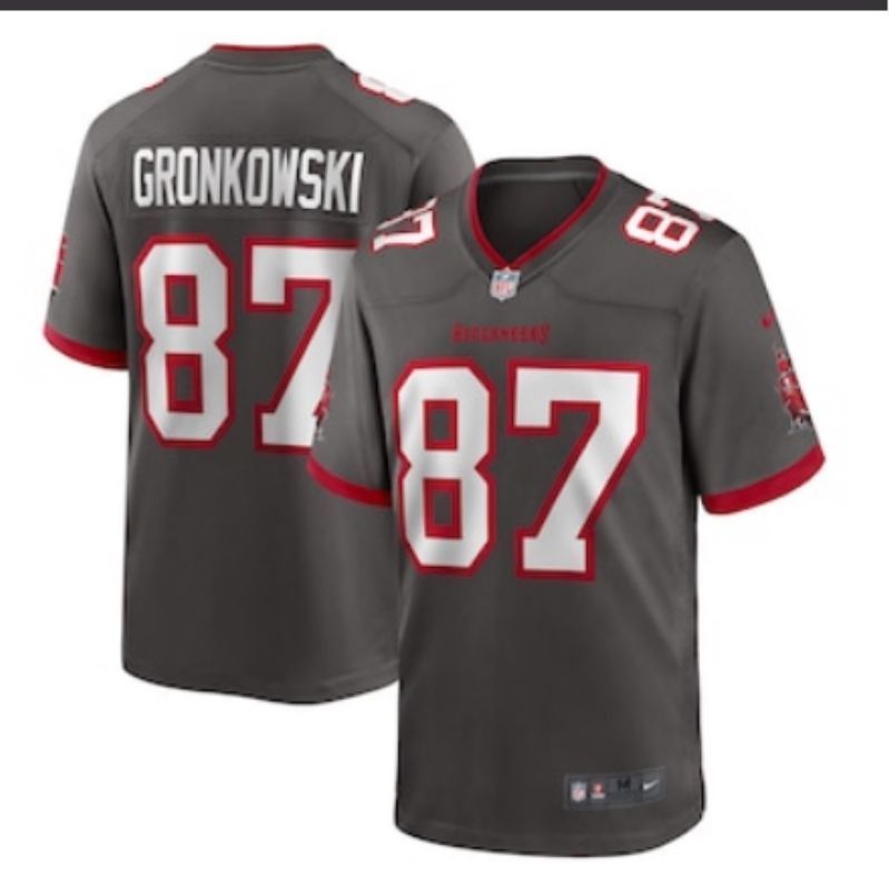 Tampa Bay Buccaneers Rob Gronkowski 87 Nfl 2020 Brown Jersey