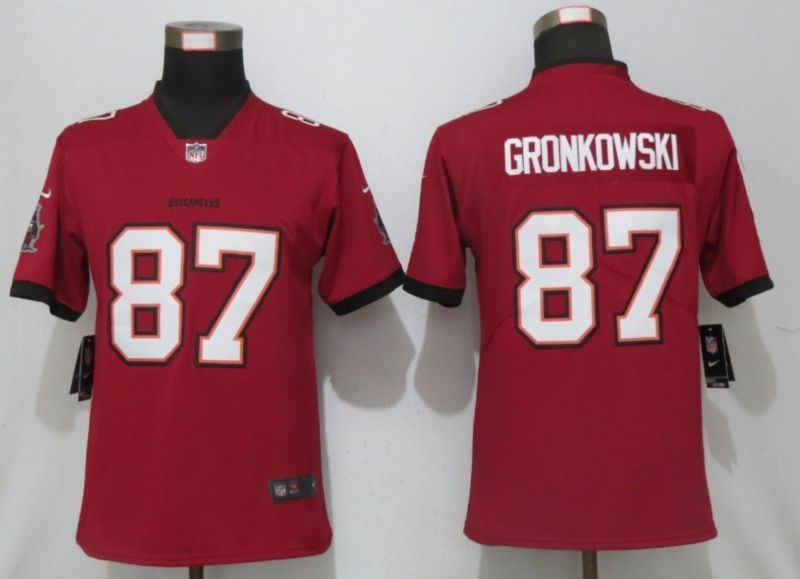Tampa Bay Buccaneers Rob Gronkowski 87 Nfl 2020 Red Jersey