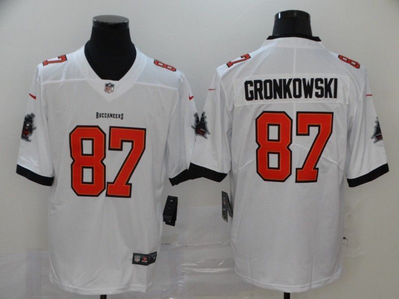 Tampa Bay Buccaneers Rob Gronkowski 87 Nfl 2020 White Jersey