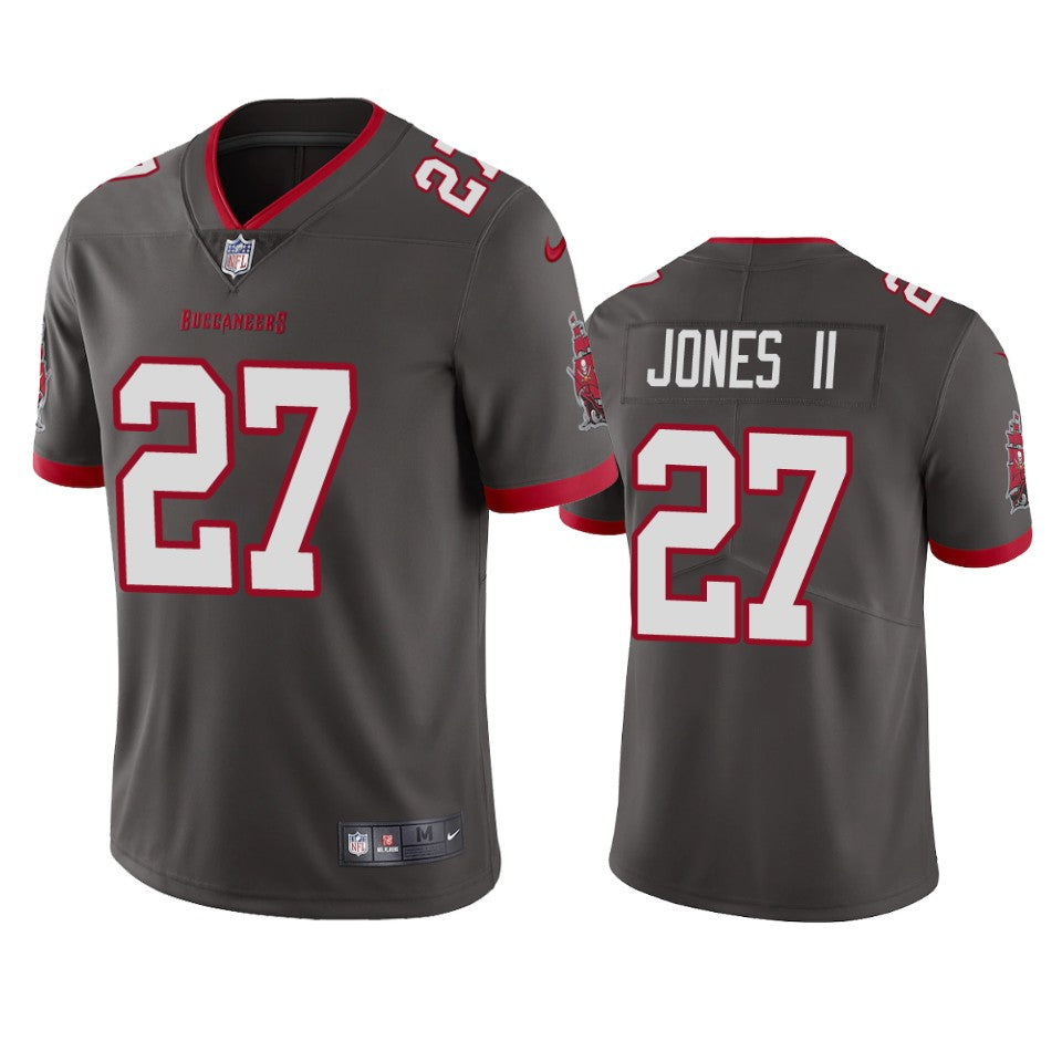 Tampa Bay Buccaneers Ronald Jones Ii Pewter 2020 Vapor Limited Jersey Mens