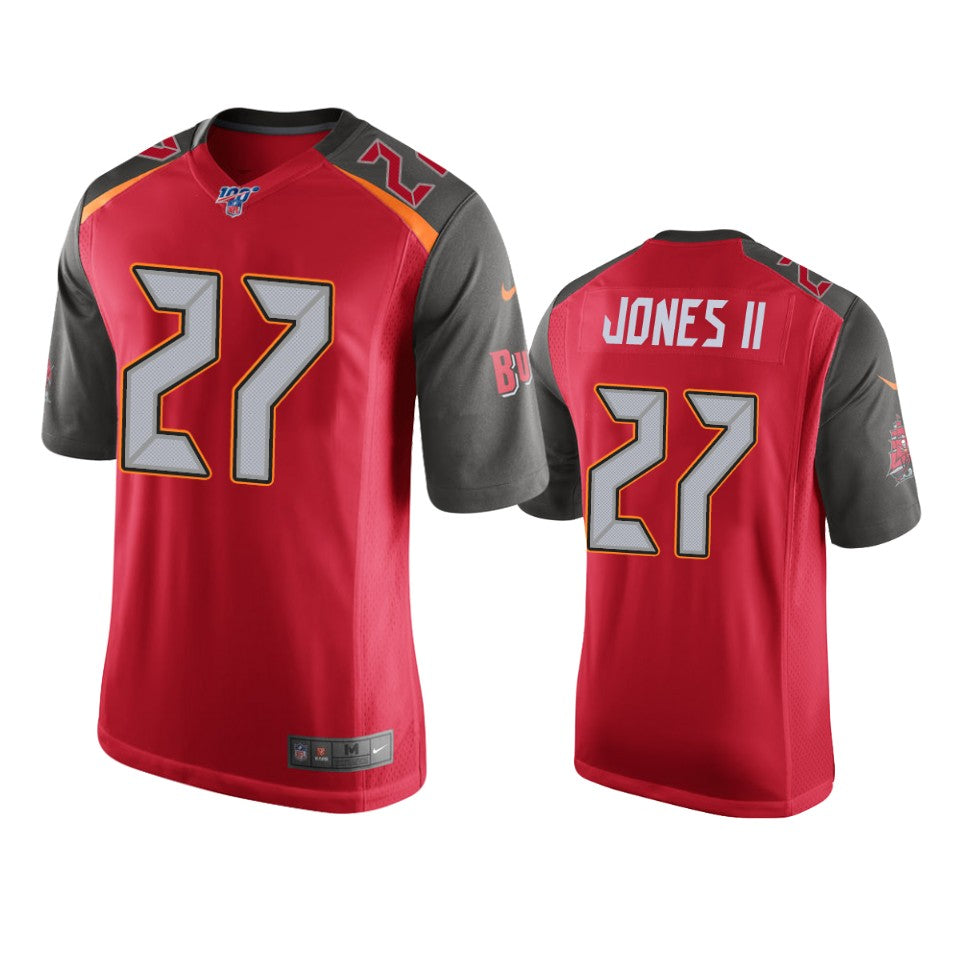 Tampa Bay Buccaneers Ronald Jones Ii Red 100th Season Game Jersey
