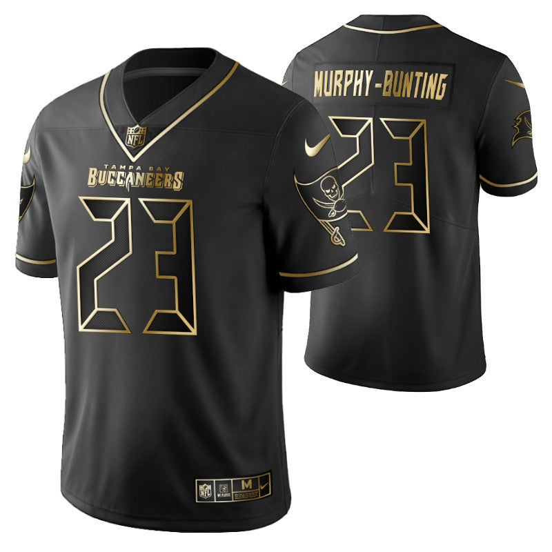 Tampa Bay Buccaneers Sean Murphy bunting 23 2021 Nfl Golden Brandedition Black Jersey Gift For Buccaneers Fans