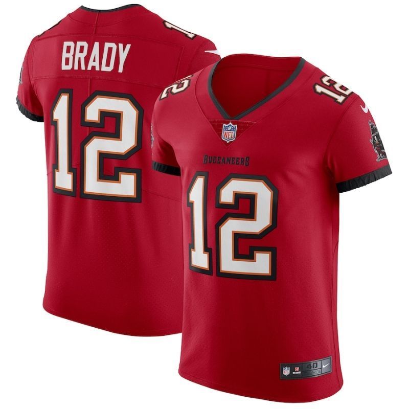 Tampa Bay Buccaneers Tom Brady 12 Nfl 2020 Crimson Red Jersey