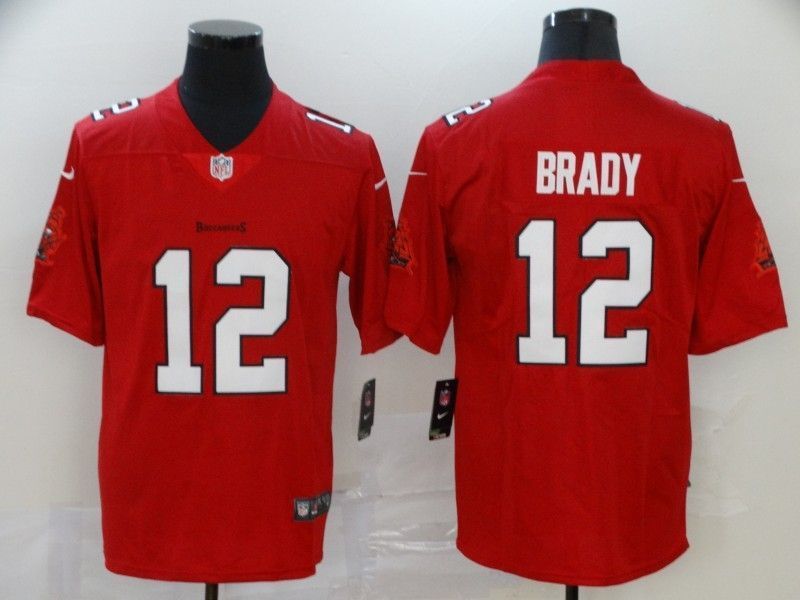 Tampa Bay Buccaneers Tom Brady 12 Nfl 2020 Red Jersey