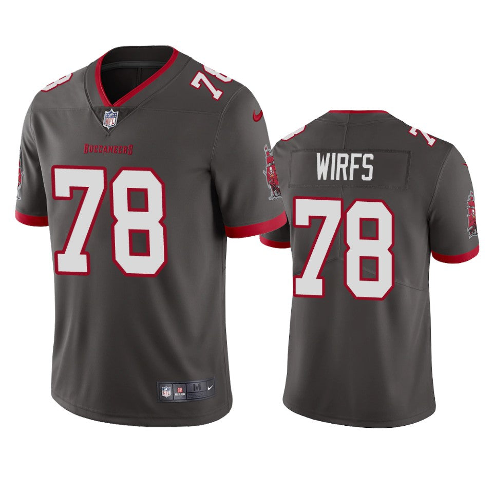 Tampa Bay Buccaneers Tristan Wirfs Pewter 2020 Nfl Draft Vapor Limited Jersey