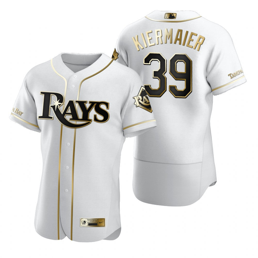 Tampa Bay Rays 39 Kevin Kiermaier Mlb Golden Brandedition White Jersey Gift For Rays Fans