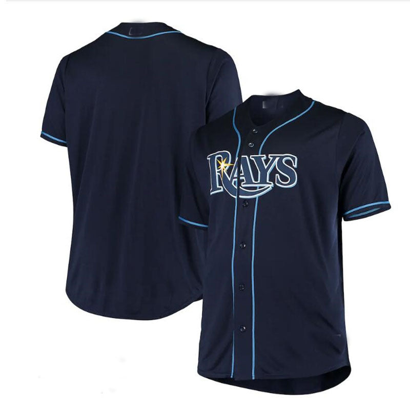 Tampa Bay Rays Big & Tall Replica Alternate Team Jersey Navy Baseball Jerseys