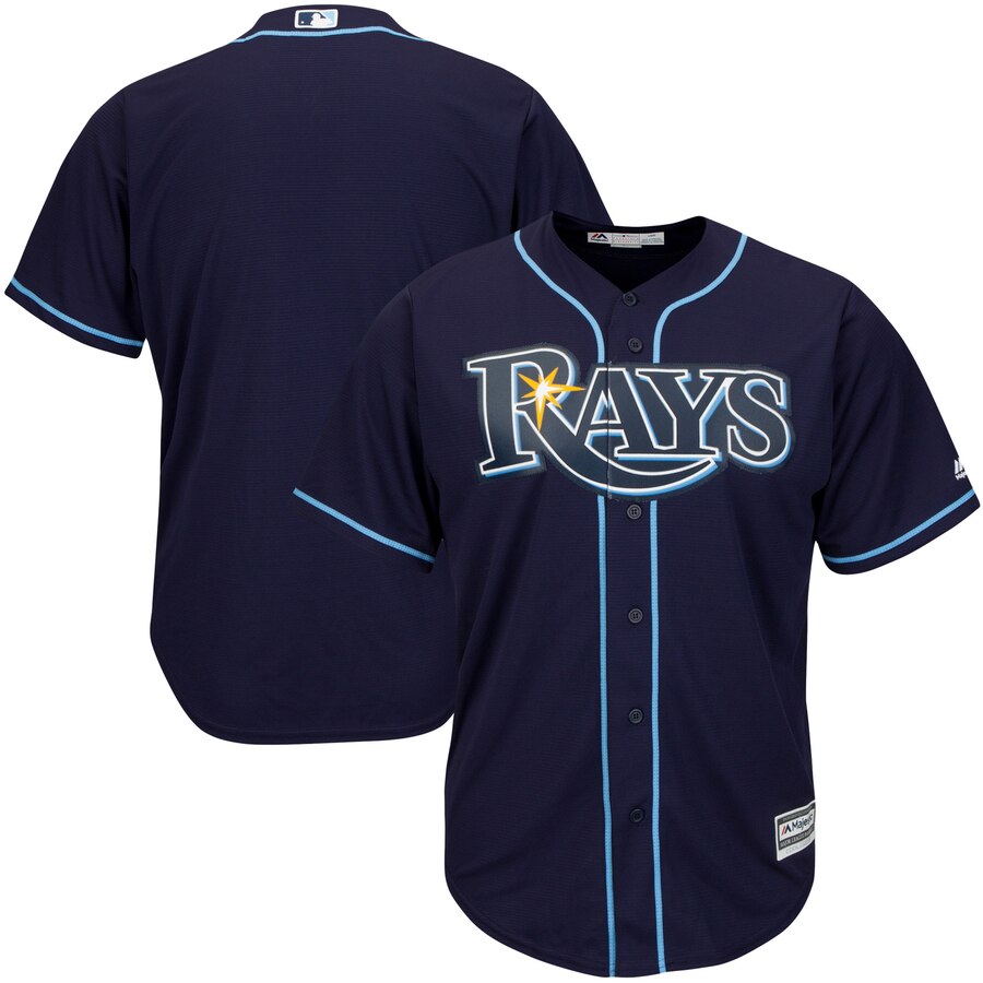 Tampa Bay Rays Majestic Big And Tall Cool Base Team Jersey Navy