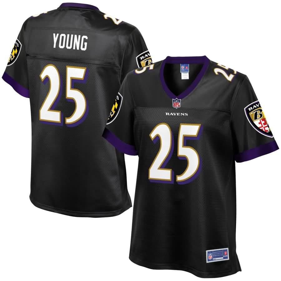 Tavon Young Baltimore Ravens Nfl Pro Line Womens Alternate Player Jersey Black
