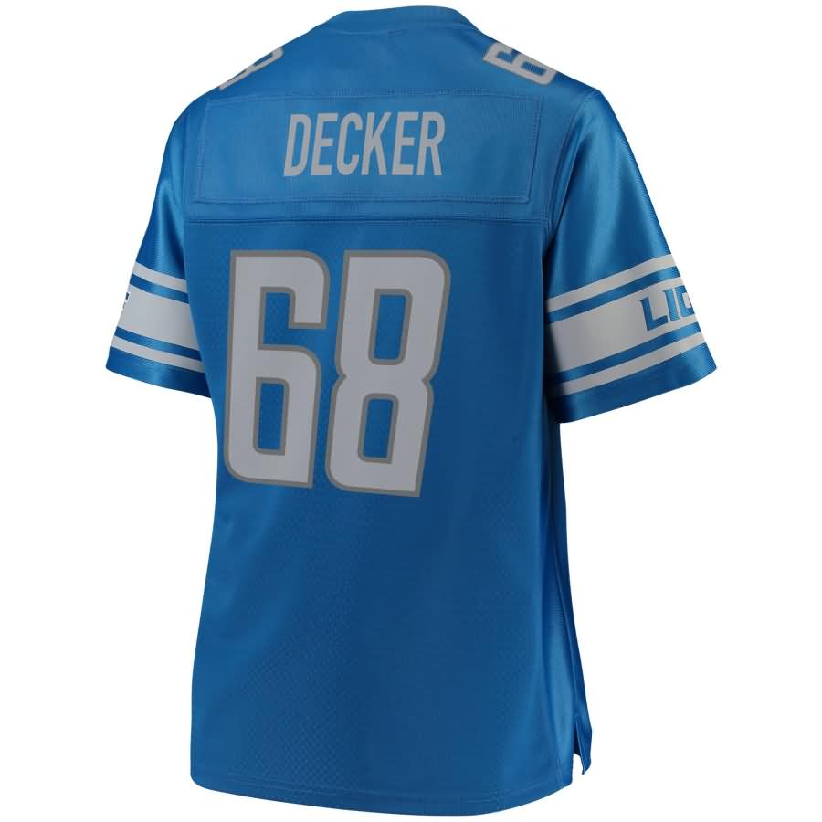 Taylor Decker Detroit Lions Nfl Pro Line Womens Team Color Player Jersey Blue