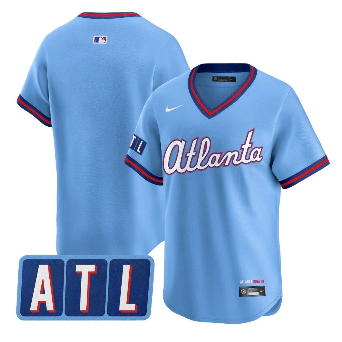 Team Jersey Blank Atlanta Braves 2026 City Connect Premier Stitched