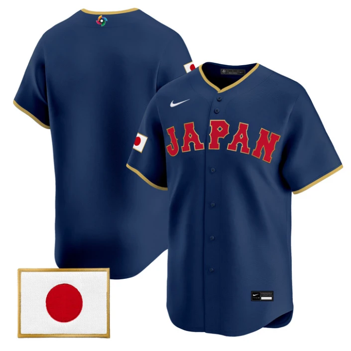 Team Jersey Blank Japan World Baseball Classic 2026 Stitched