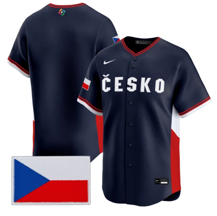 Team Jersey Blank Team Czechia 2026 World Baseball Classic Stitched