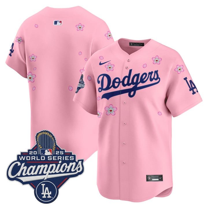 Team Jersey Dodgers 2025 World Series Champions Tokyo Series Stitched