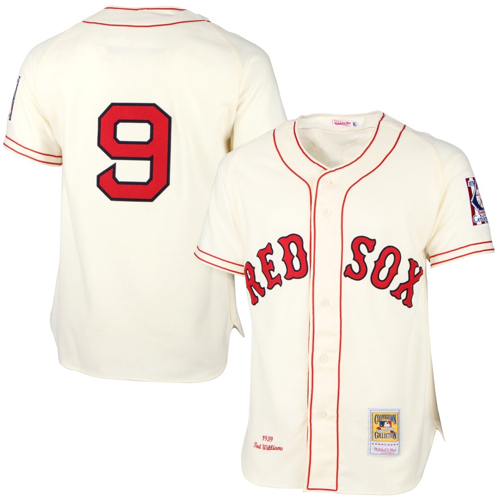 Ted Williams Boston Red Sox Mitchell Ness Mlb Jersey Creamfl527pwslm_93