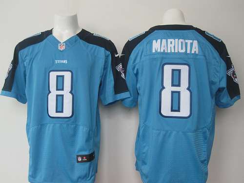 Tennessee Titans 8 Marcus Mariota 2015 Nfl Draft 2nd Overall Pick Nike Light Blue Elite Jersey