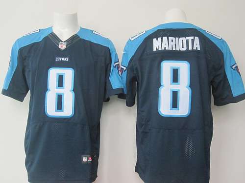Tennessee Titans 8 Marcus Mariota 2015 Nfl Draft 2nd Overall Pick Nike Navy Blue Elite Jersey