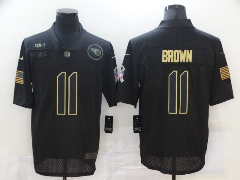 Tennessee Titans Aj Brown 11 Nfl 2020 Black Jersey