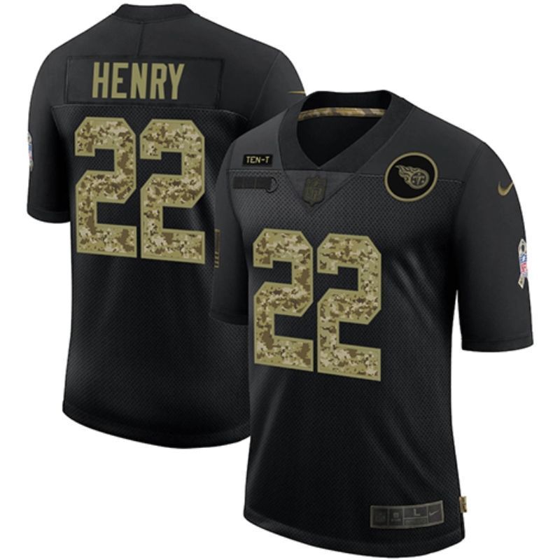 Tennessee Titans Derrick Henry 22 Nfl 2020 Black Jersey