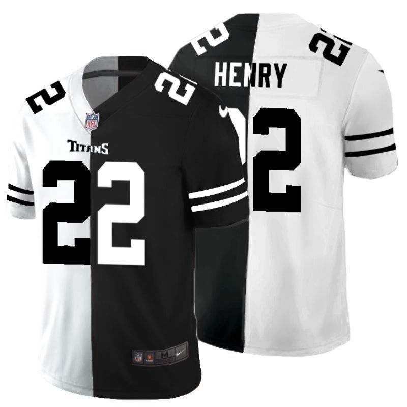 Tennessee Titans Derrick Henry 22 Nfl 2020 Black White Jersey