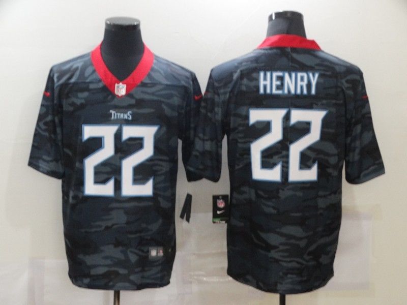 Tennessee Titans Derrick Henry 22 Nfl 2020 Camo Black Jersey