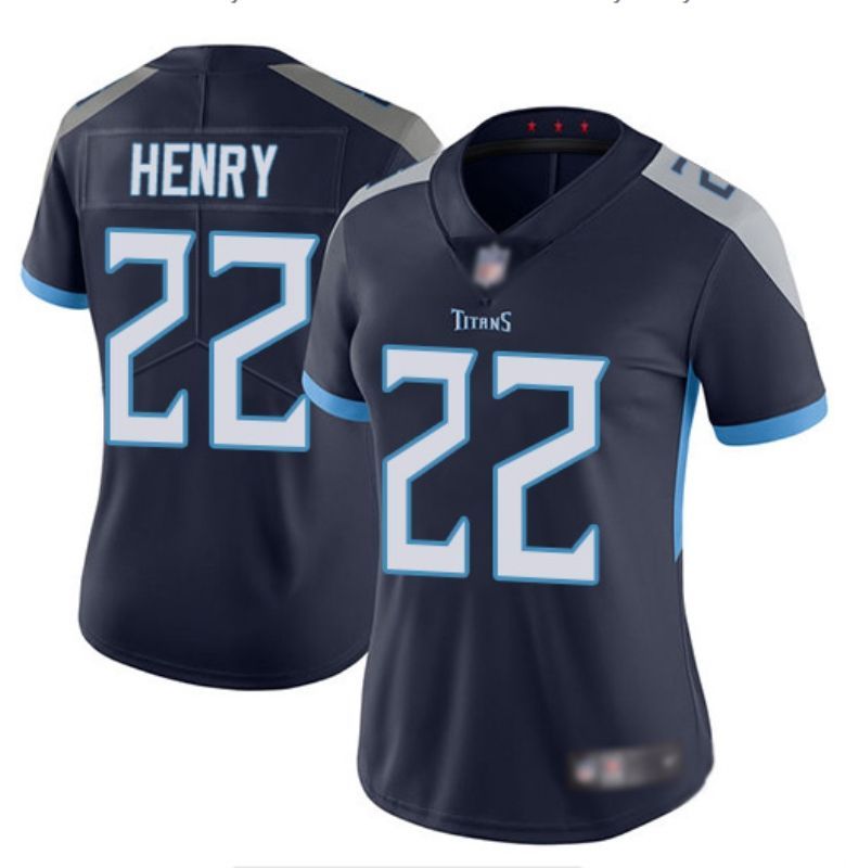Tennessee Titans Derrick Henry 22 Nfl 2020 Navy Womens Jersey