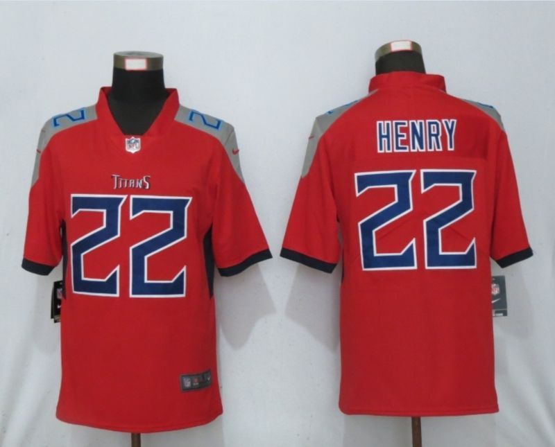 Tennessee Titans Derrick Henry 22 Nfl 2020 Red Jersey