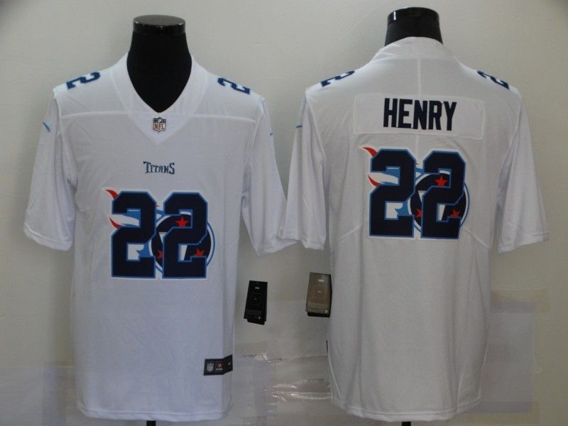 Tennessee Titans Derrick Henry 22 Nfl 2020 White Jersey