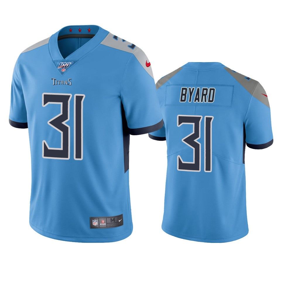 Tennessee Titans Kevin Byard Light Blue 100th Season Vapor Limited Jersey