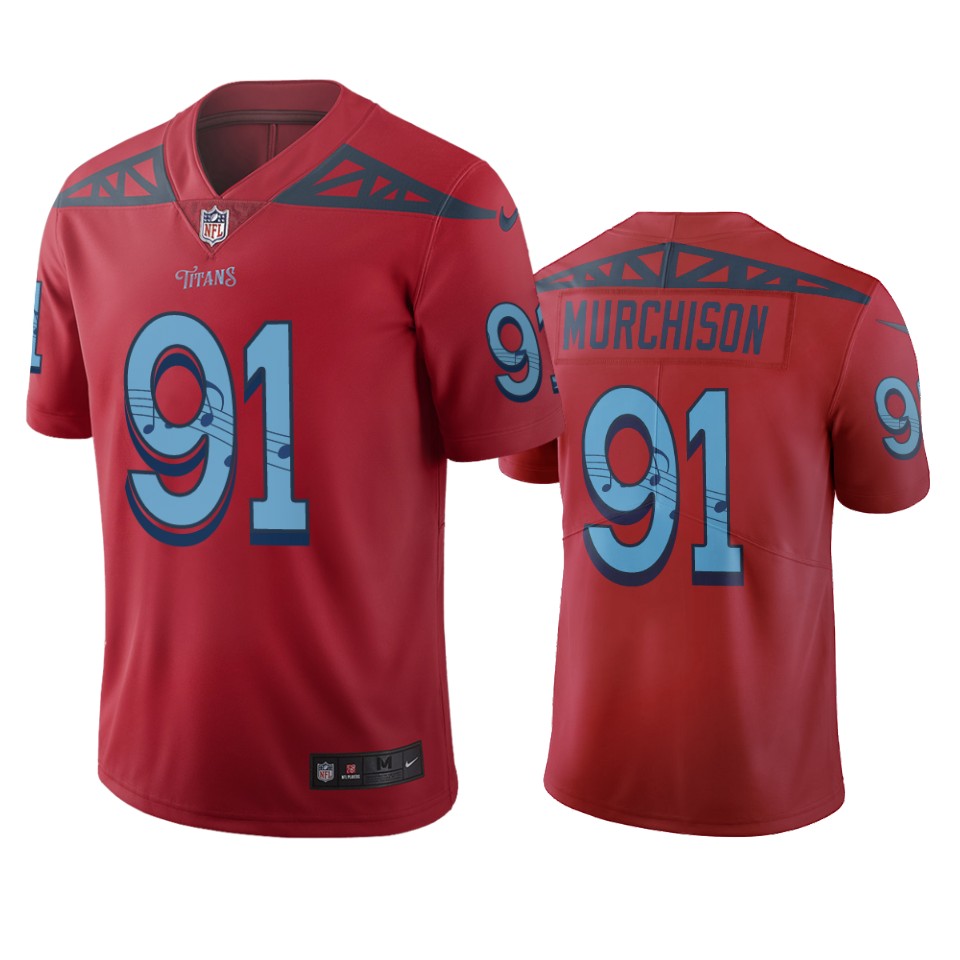 Tennessee Titans Larrell Murchison Red City Edition Vapor Limited Jersey